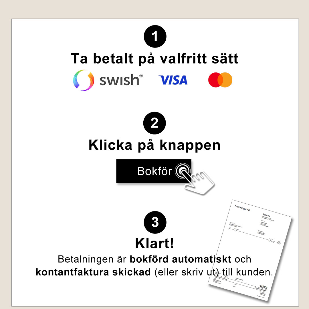 Ta betalt och bokför